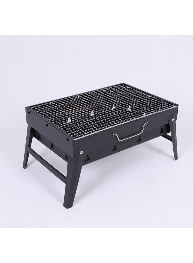 general Thickened Portable Folding BBQ Grill, Outdoor Handheld Barbecue Stove - Image 3